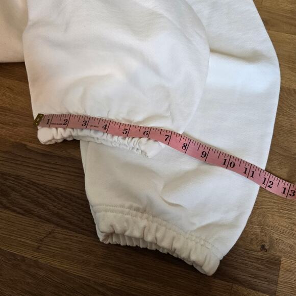 Palo Santo Studios White Cotton Oversized Sweatpant, Size S - M, Unisex - Picture 14 of 16